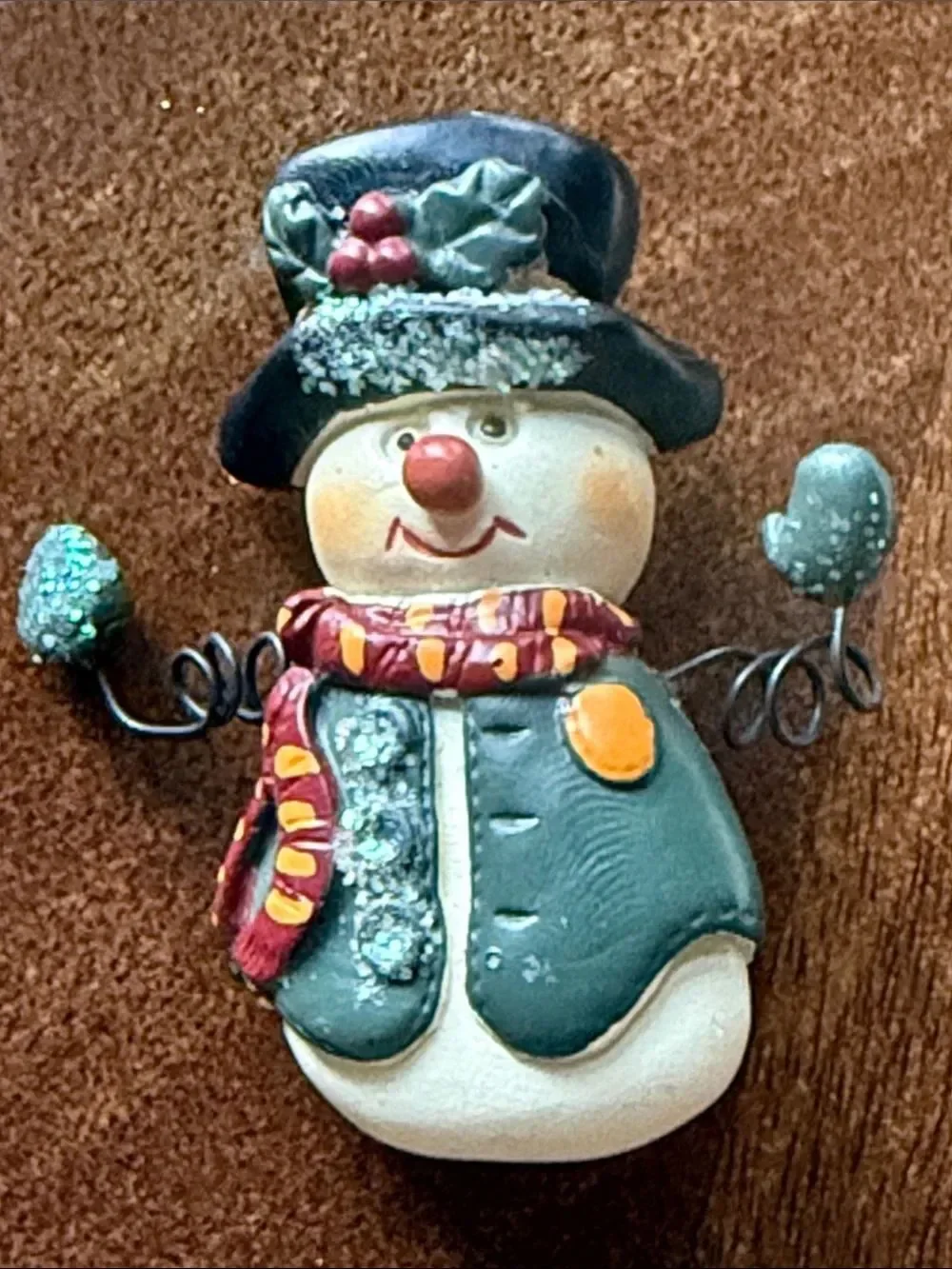 Snowman Holiday Brooch!